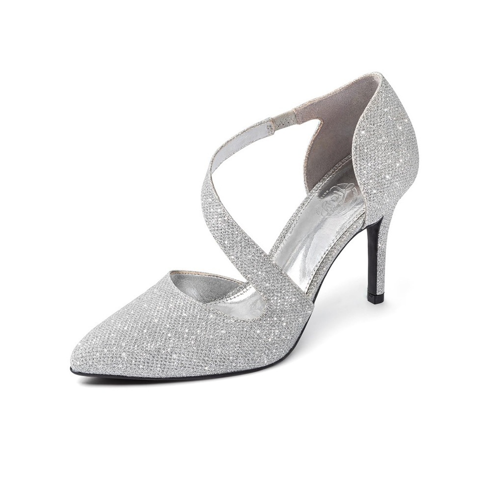 Elegant Silver Women's Heels - Picture 3 of 5